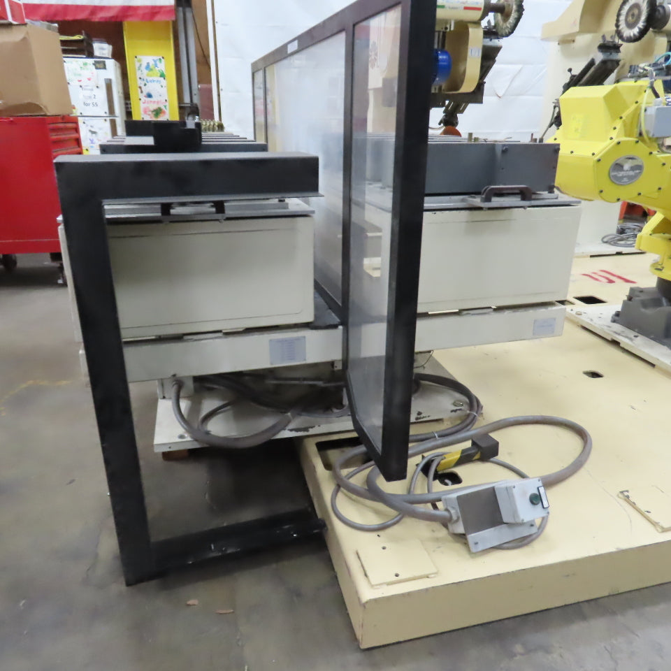 2017 Dan Technology Dual Station Robotic Polishing Cell Fanuc M-710iC/50