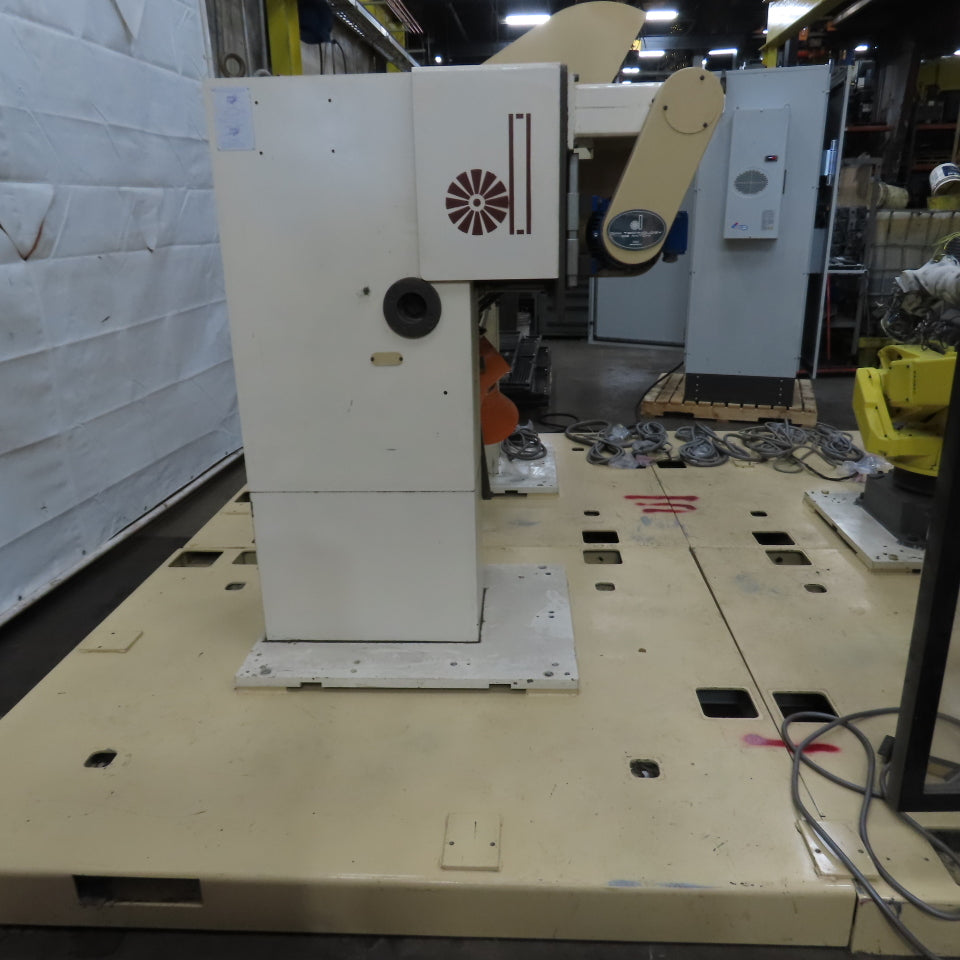 2017 Dan Technology Dual Station Robotic Polishing Cell Fanuc M-710iC/50