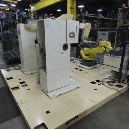 2017 Dan Technology Dual Station Robotic Polishing Cell Fanuc M-710iC/50