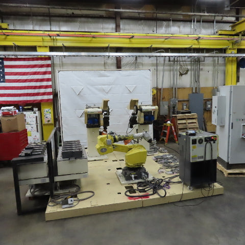 2017 Dan Technology Dual Station Robotic Polishing Cell Fanuc M-710iC/50
