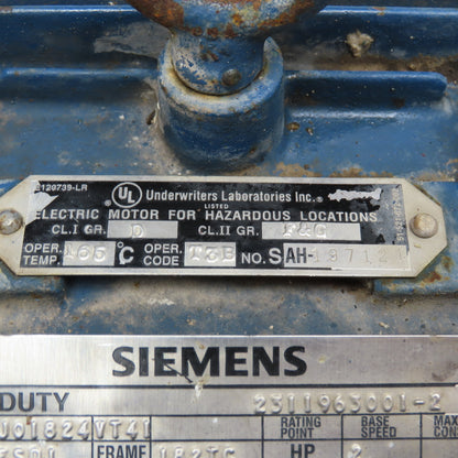 Siemens RGZZESD1 2Hp 1765RPM 460V Only Inverter Duty Hazardous Location Motor