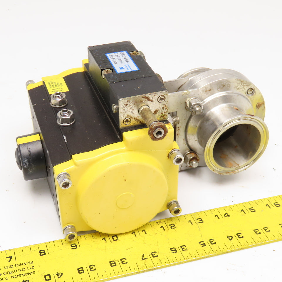 Top Line TS-075 2" Sanitary Valve Pneumatic Actuator Need Solenoid Coil