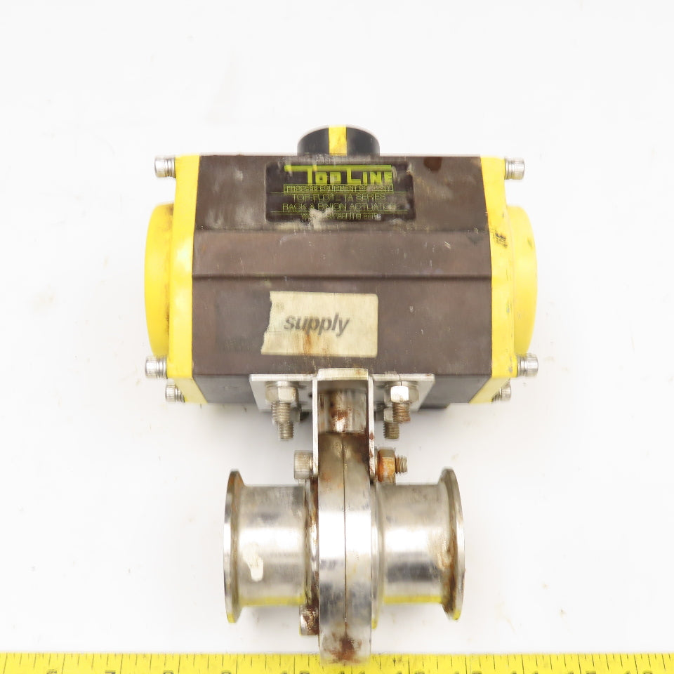 Top Line TS-075 2" Sanitary Valve Pneumatic Actuator Need Solenoid Coil