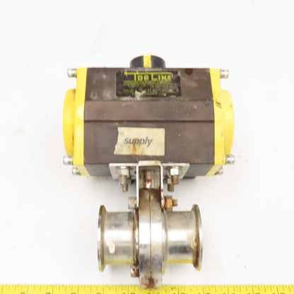 Top Line TS-075 2" Sanitary Valve Pneumatic Actuator Need Solenoid Coil