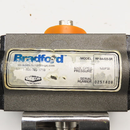 Bradford RP-BA-025-SR 120PSI Pneumatic Valve Actuator 1/4" NPT