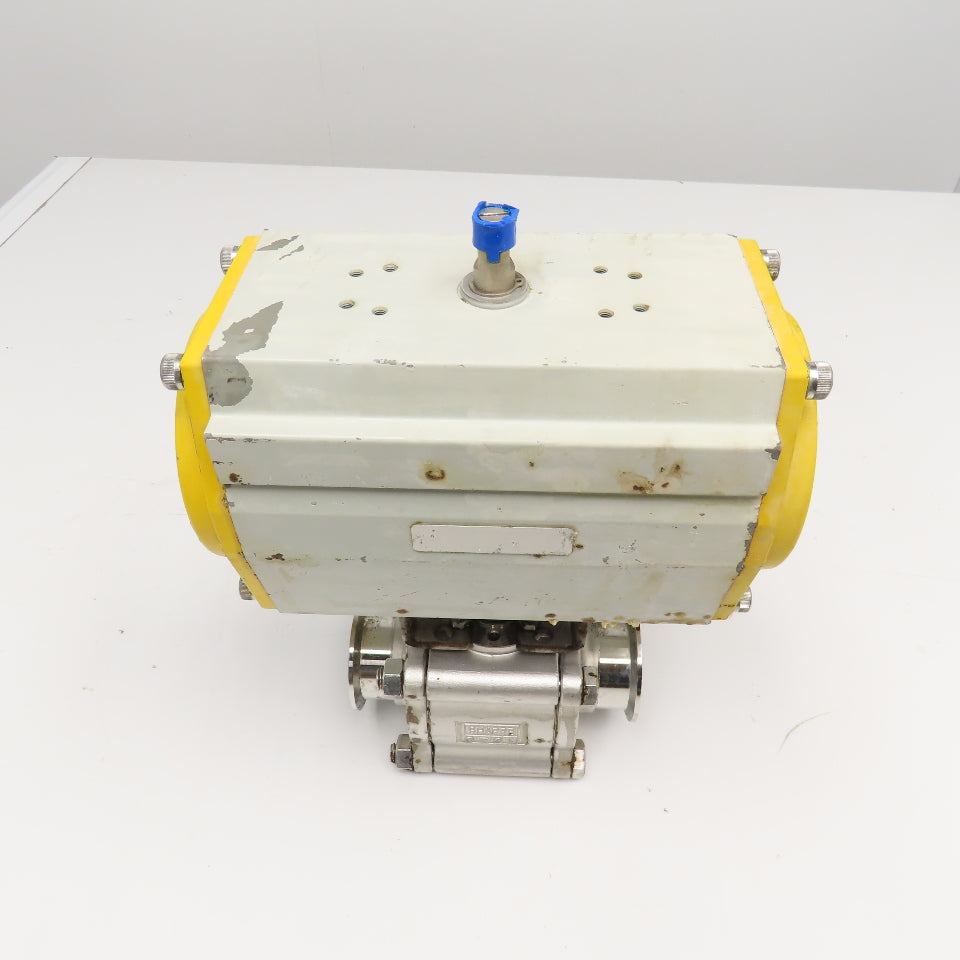 Sonic Torque 2" Sanitary Ball Valve Pneumatic Actuator 120 PSI