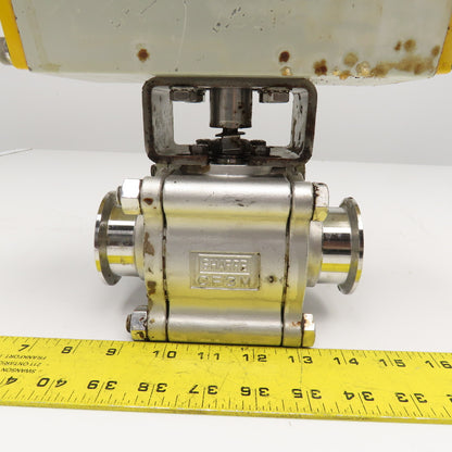 Sonic Torque 2" Sanitary Ball Valve Pneumatic Actuator 120 PSI