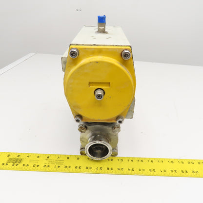 Sonic Torque 2" Sanitary Ball Valve Pneumatic Actuator 120 PSI