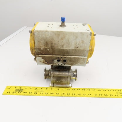 Sonic Torque 2" Sanitary Ball Valve Pneumatic Actuator 120 PSI