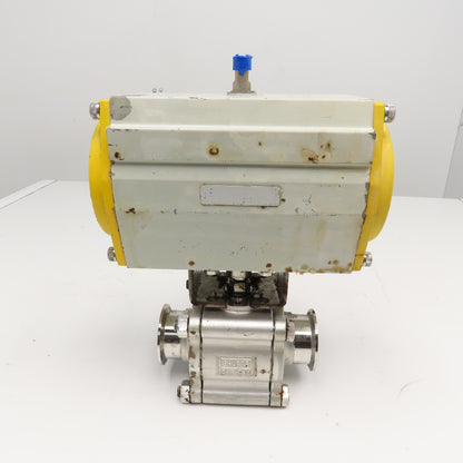 Sonic Torque 2" Sanitary Ball Valve Pneumatic Actuator 120 PSI