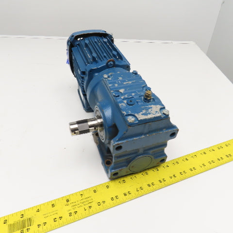 Sew S47 DRS71M4 14.24:1 Ratio 3/4Hp 230/460V Gear Motor 21-126RPM Output