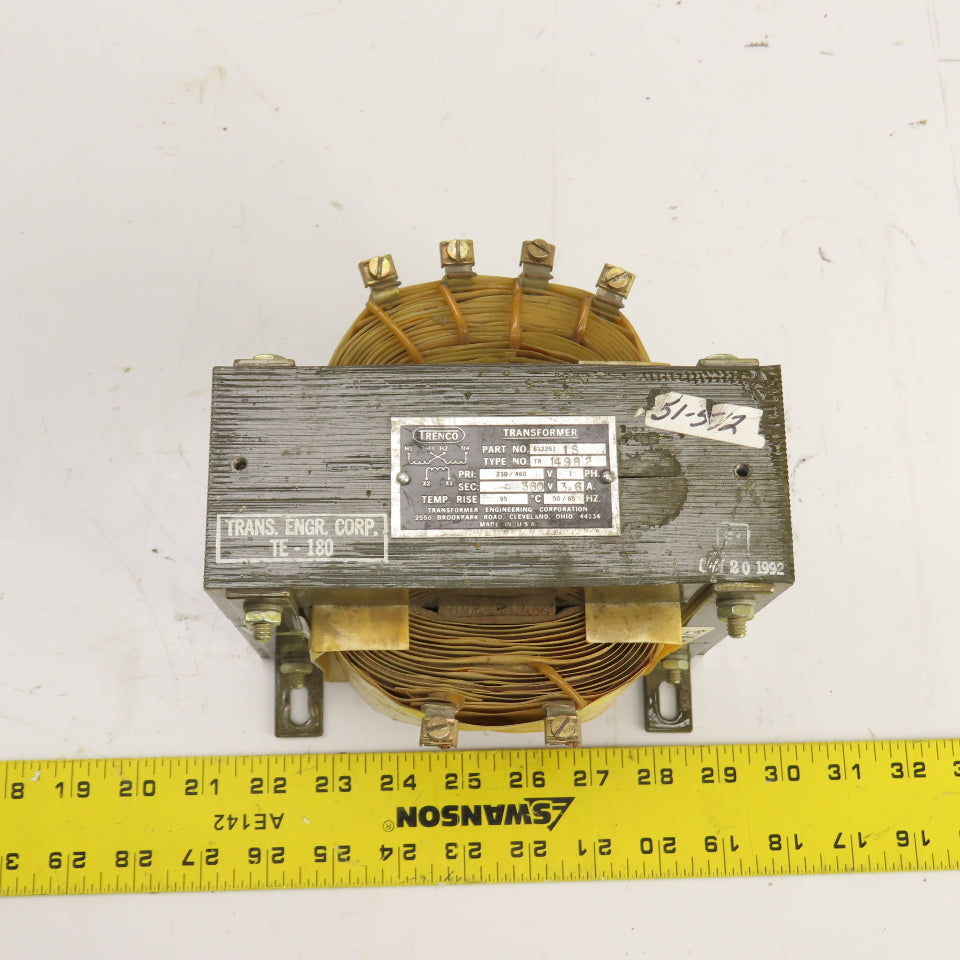 Trenco 612261-1S Industrial Control Transformer Pri 230/460V Sec 380V 1PH 3.6A