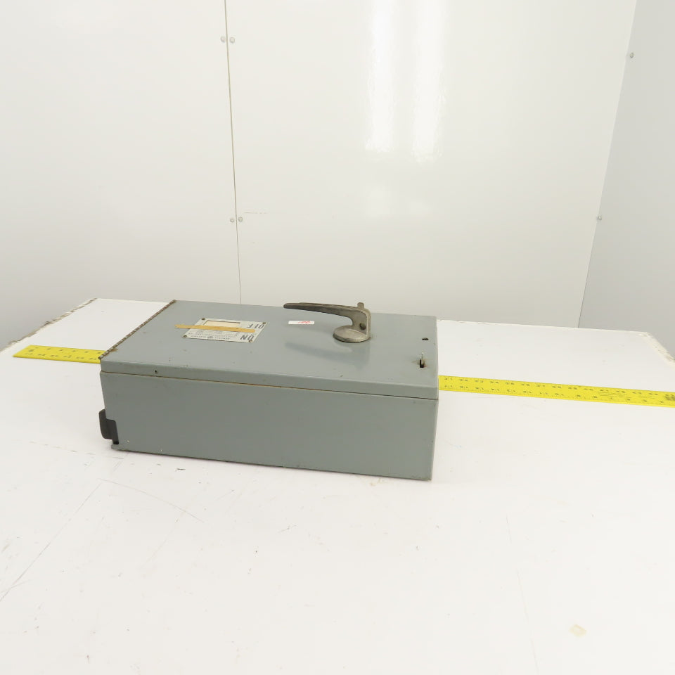 General Electric THPS364 200A Type QMR Fusible Interrupter Switch 50HP 600VAC 3P