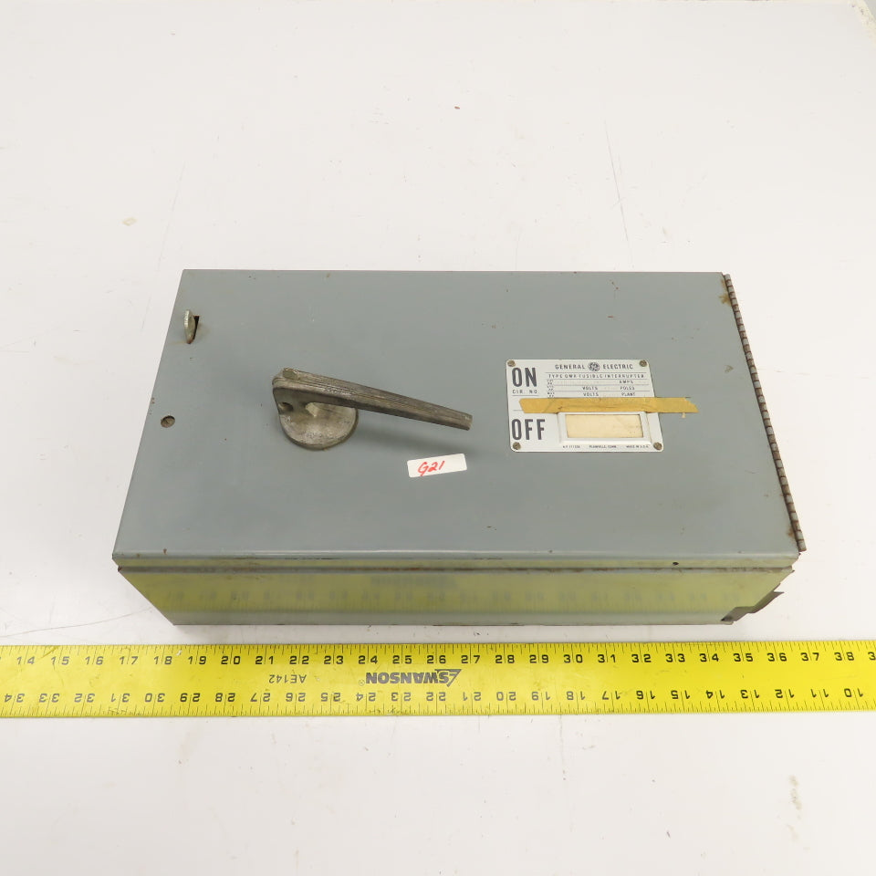 General Electric THPS364 200A Type QMR Fusible Interrupter Switch 50HP 600VAC 3P