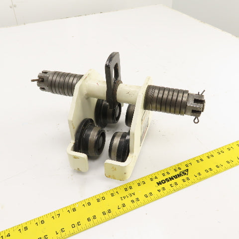Jet 1/2-PT 1000 LB 1/2 Ton Plain Push / Pull Hoist Trolley 2-3/4"-8" Flange