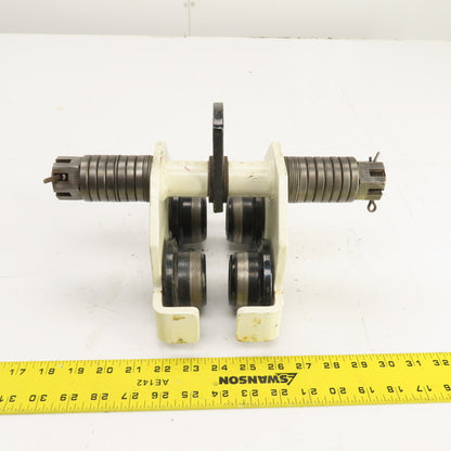 Jet 1/2-PT 1000 LB 1/2 Ton Plain Push / Pull Hoist Trolley 2-3/4"-8" Flange