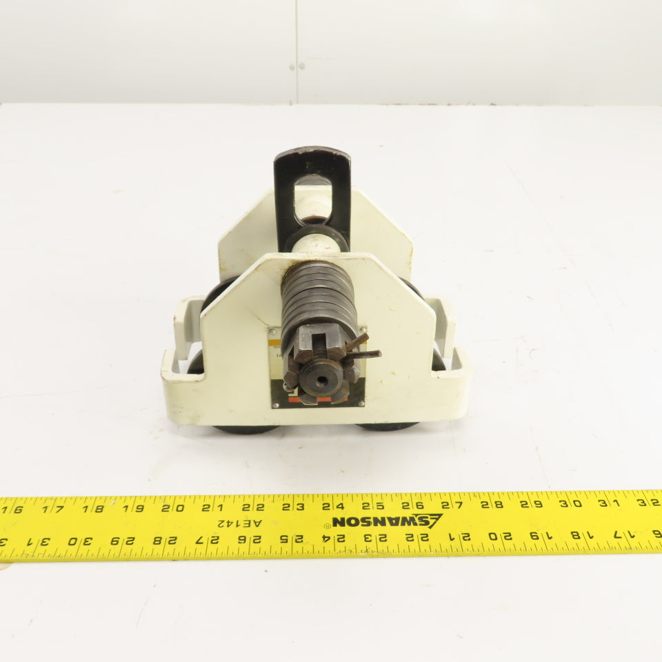 Jet 1/2-PT 1000 LB 1/2 Ton Plain Push / Pull Hoist Trolley 2-3/4"-8" Flange