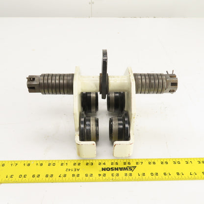 Jet 1/2-PT 1000 LB 1/2 Ton Plain Push / Pull Hoist Trolley 2-3/4"-8" Flange