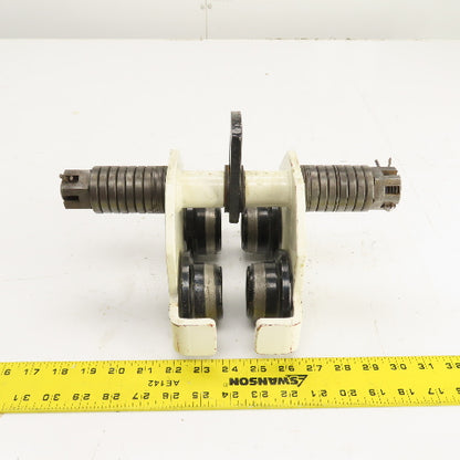 Jet 1/2-PT 1000 LB 1/2 Ton Plain Push / Pull Hoist Trolley 2-3/4"-8" Flange