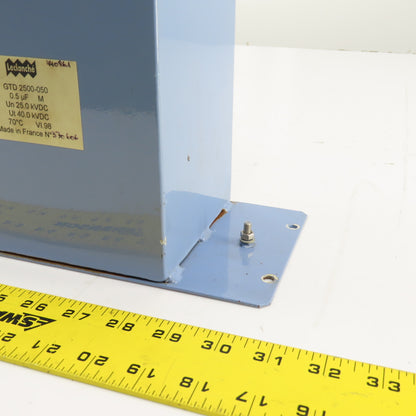 Leclanche GTD 2500-050 0.5uF High Voltage Capacitor 25.0 kVDC / Ut 40.0kVDC