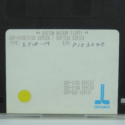 Okuma OSP-U100/E100 / OSP7030 LT10-M System Backup Floppy Disc 3.5"