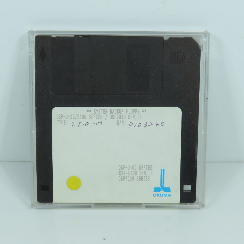Okuma OSP-U100/E100 / OSP7030 LT10-M System Backup Floppy Disc 3.5"