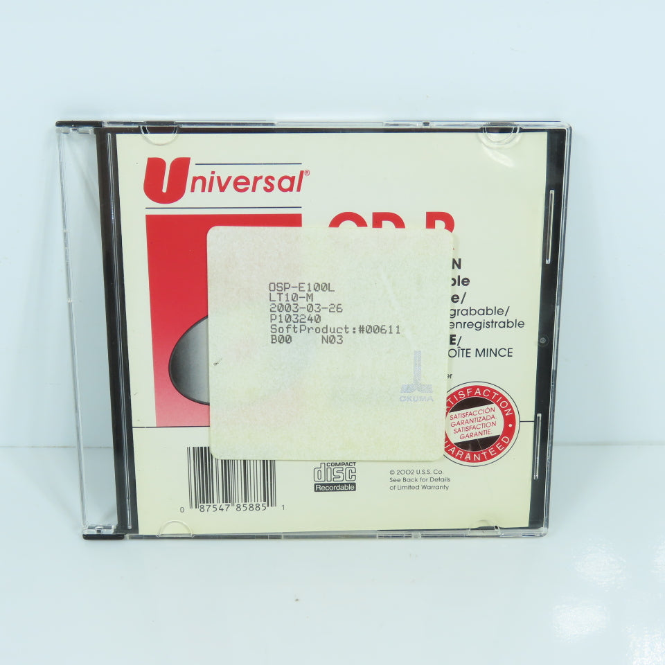 Okuma P103240 OSP-E100L CD Disc From LT10-M Lathe