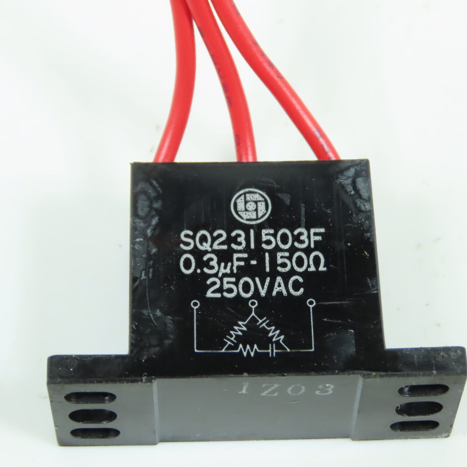 Nisshin SQ231503F 0.3 uF 150 ohm Surge Arrestor / Suppressor 250VAC