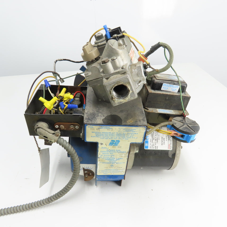 Blue Angel HSG 400 Natural/LP Power Gas Burner 115V 60Hz 400,000 BTU/HR Max
