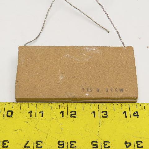 4" x 2" x 7/16" Thick Ceramic Plate Heater 115V 375W