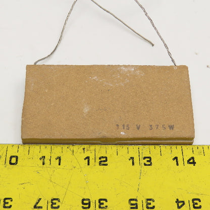 4" x 2" x 7/16" Thick Ceramic Plate Heater 115V 375W