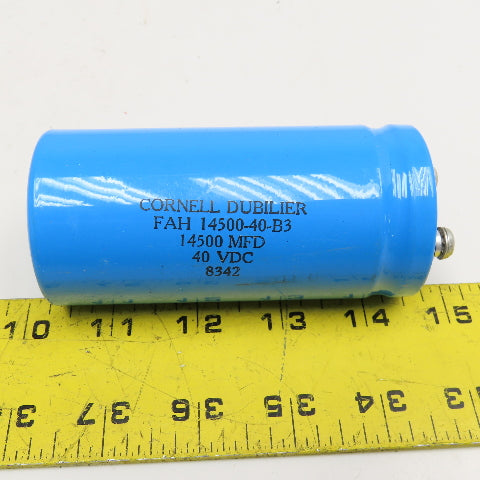 Cornell Dubilier FAH 14500-40-B3 14500 MFD 40VDC Capacitor