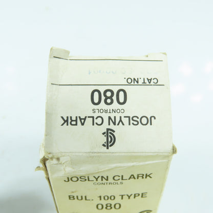 Joslyn Clark 080 2-Position Keyed Selector Switch Bul. 100 600VAC / 300VDC NEW