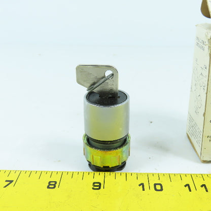 Joslyn Clark 080 2-Position Keyed Selector Switch Bul. 100 600VAC / 300VDC NEW