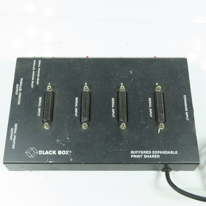 Black Box PI225A Buffered Expandable Print Sharer W/ Power Supply Rev 1.44B0