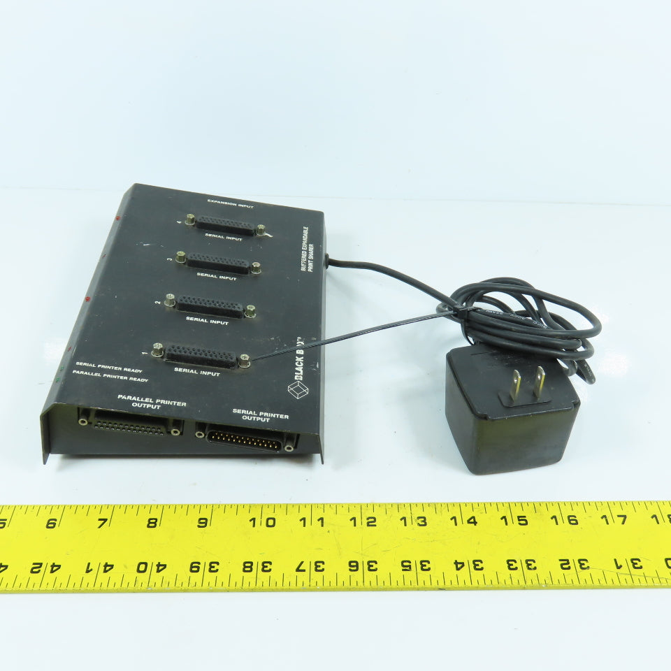 Black Box PI225A Buffered Expandable Print Sharer W/ Power Supply Rev 1.44B0