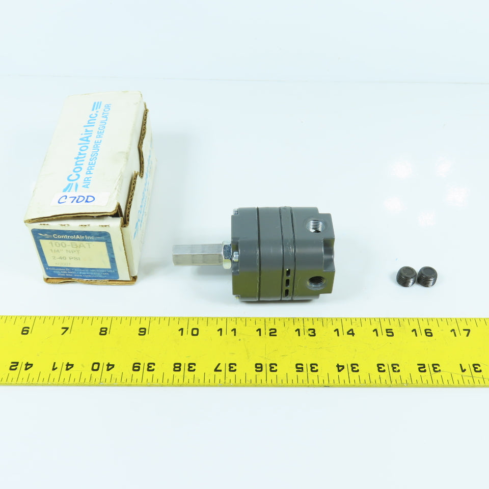 ControlAir 100-BAT Pneumatic Air Pressure Regulator 1/4" NPT 2-40 PSI NEW