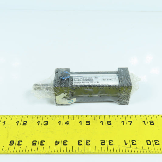 Parker 0.100 USU36 2.000 Series S Pneumatic Air Cylinder 1" Bore 2" Stroke NEW