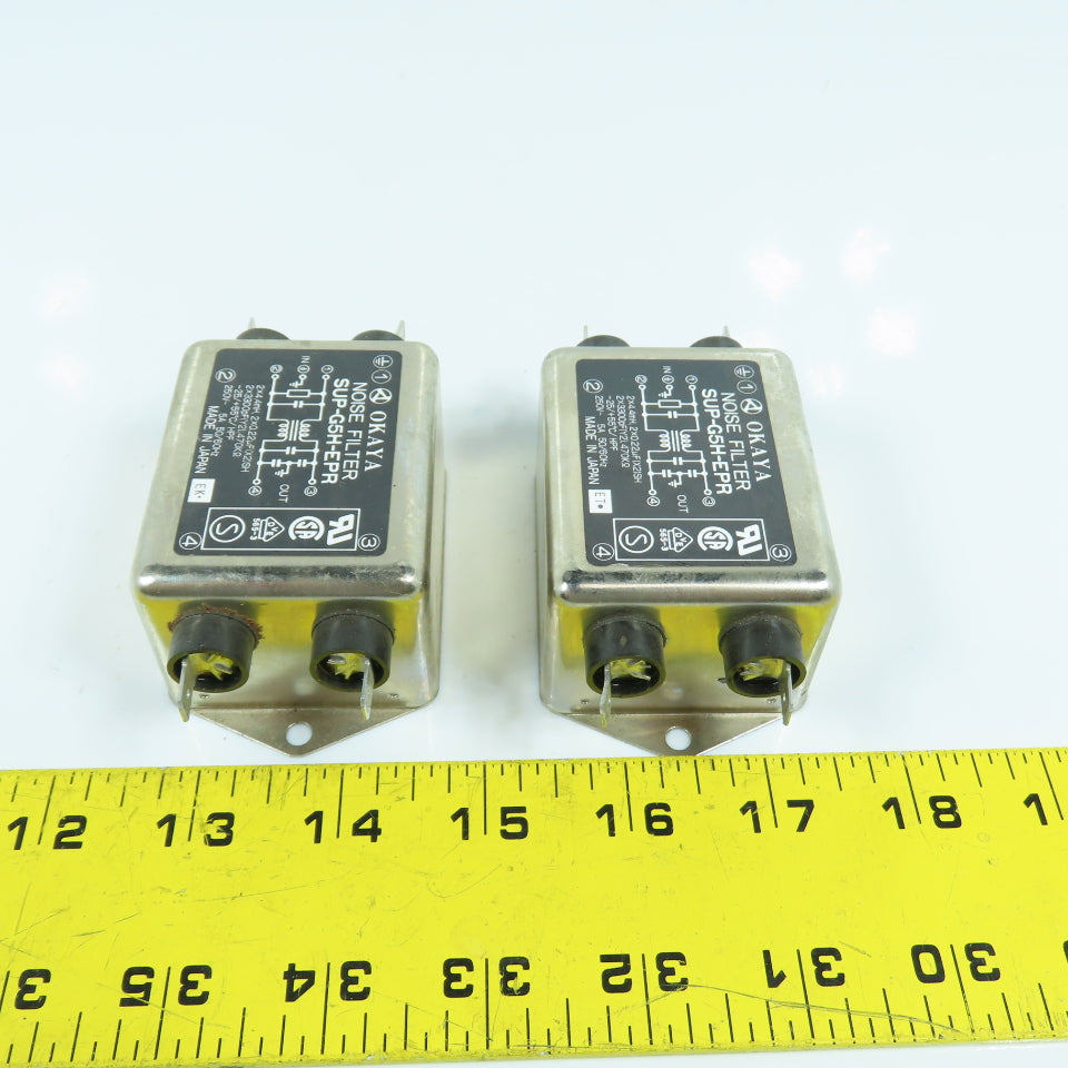 Okaya SUP-G5H-EPR Noise Filter 2x4mH 250VAC 5A Lot Of 2