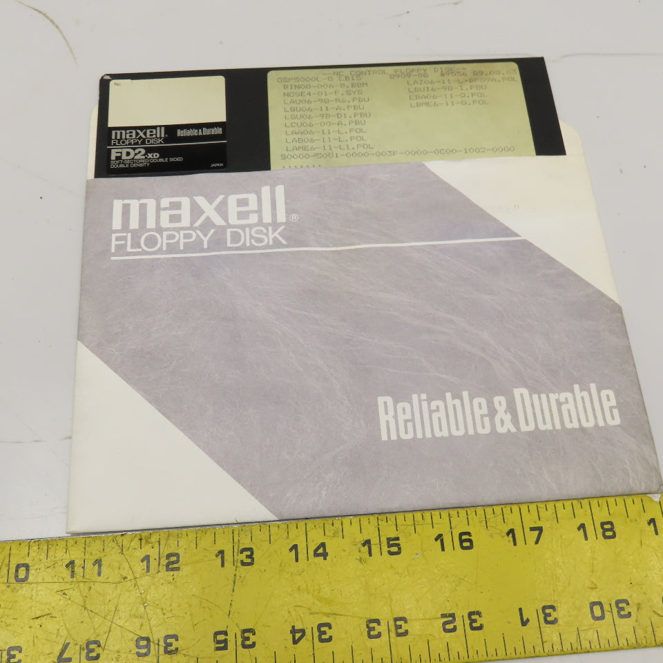 Okuma OSP5000L-G LB15 Floppy Disc Control Software For CNC Machining Center