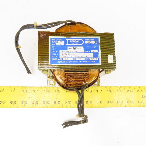 Dongan NSC-30H2-0738 E2500-001-002 220V Pri 900VA 1Ph Transformer 120/100V Sec.