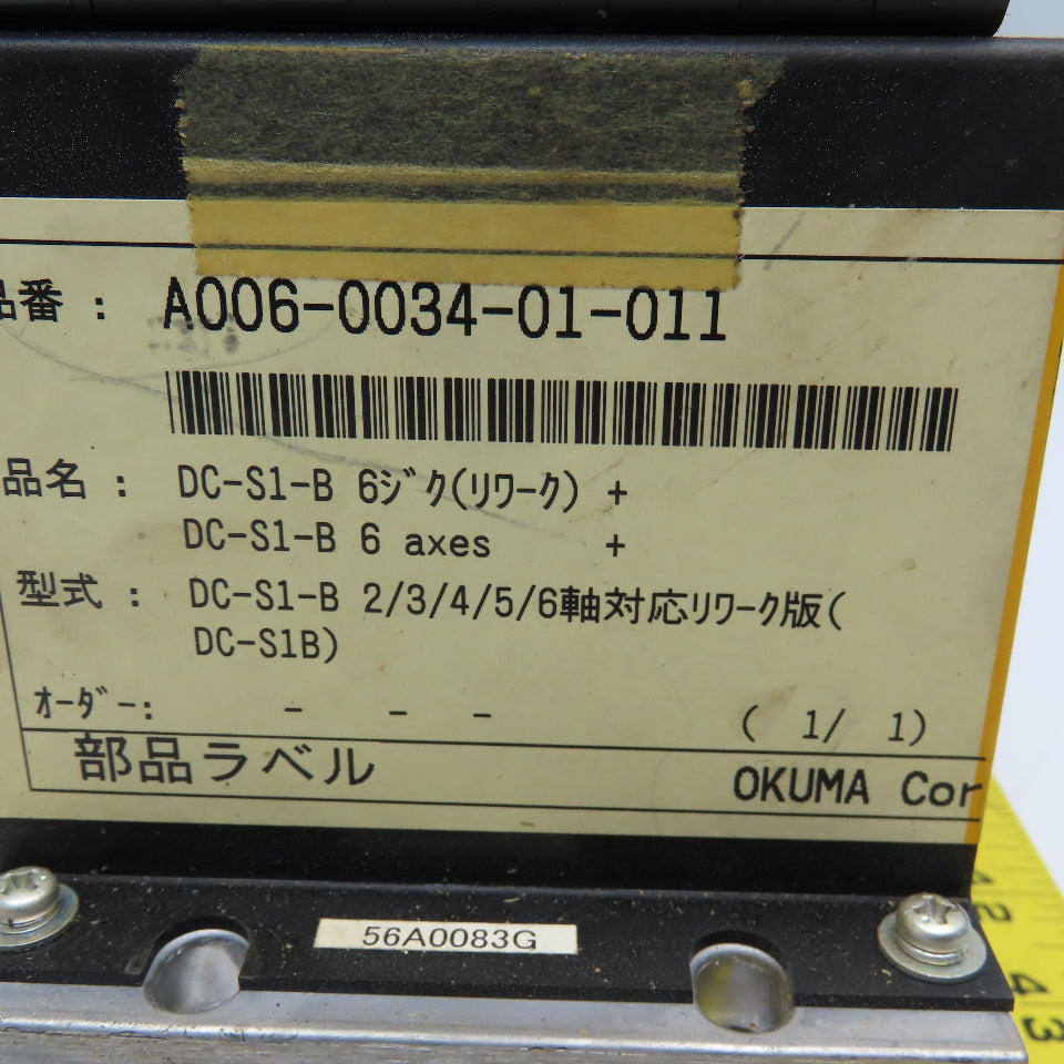 Okuma A006-0034-01-011 DC Power Supply S1B 30A 6 Axis