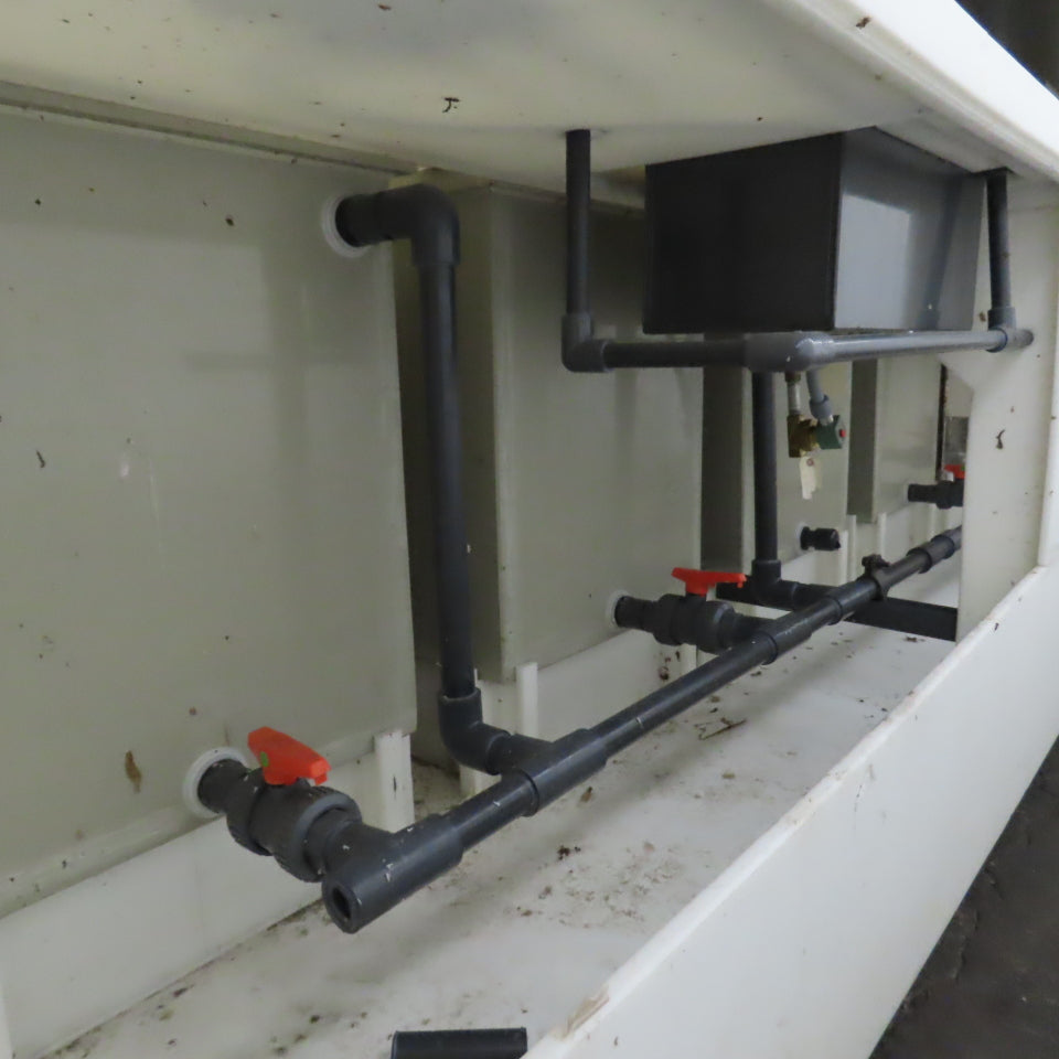 5 Station Plating & Etch Acid Wet Bench Wash Station (40USG Compartments)