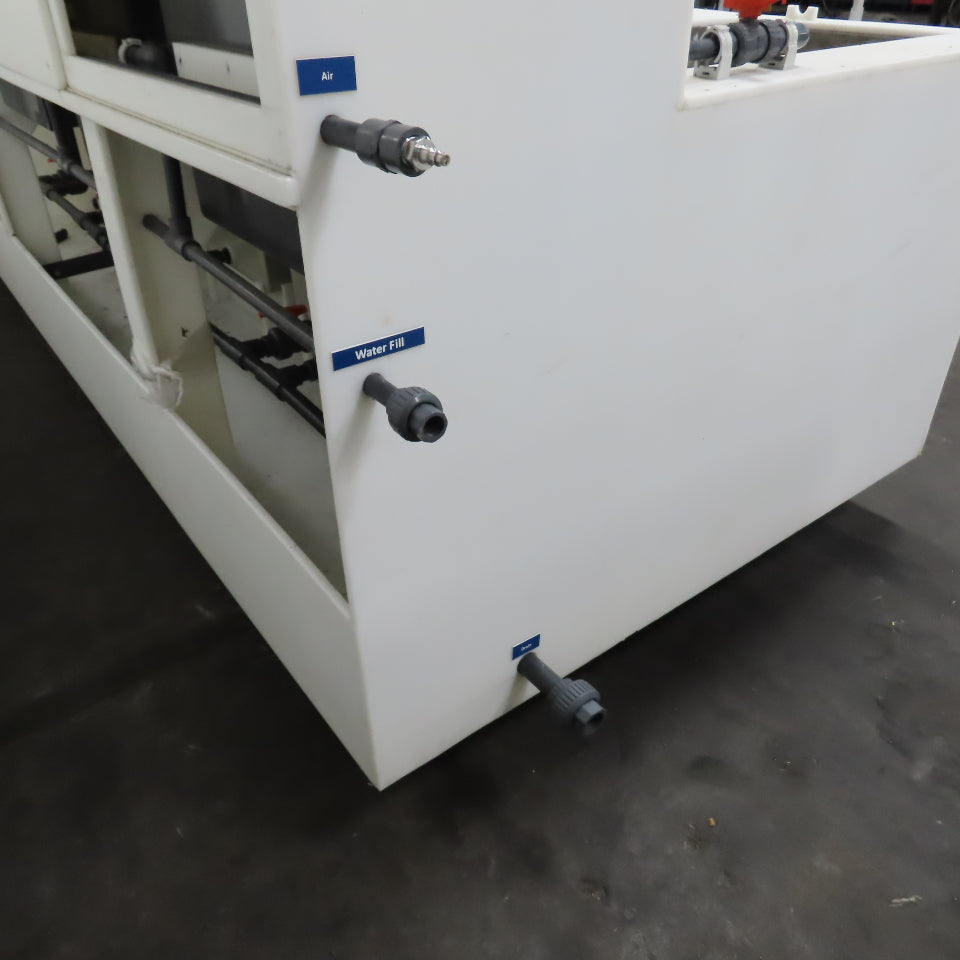 5 Station Plating & Etch Acid Wet Bench Wash Station (40USG Compartments)
