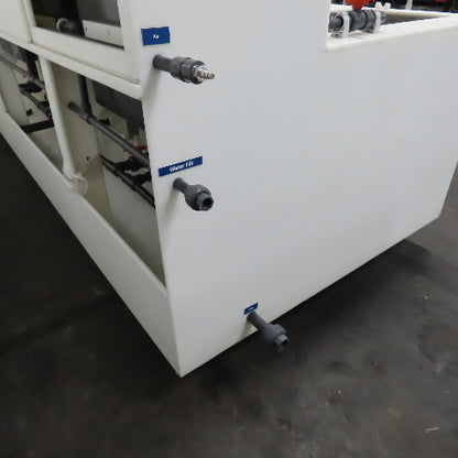 5 Station Plating & Etch Acid Wet Bench Wash Station (40USG Compartments)