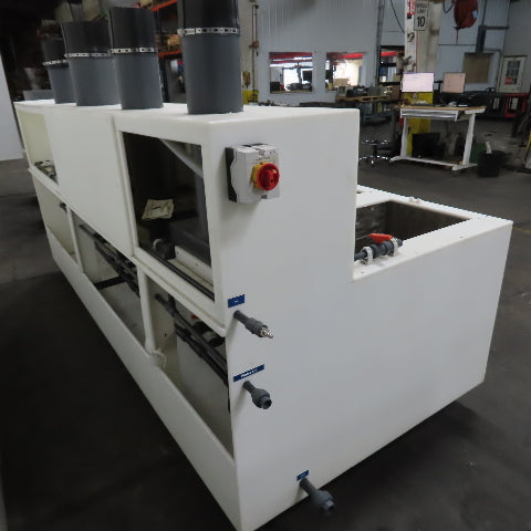 5 Station Plating & Etch Acid Wet Bench Wash Station (40USG Compartments)