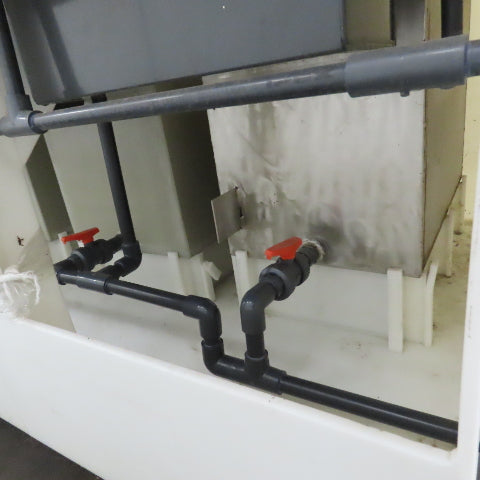 5 Station Plating & Etch Acid Wet Bench Wash Station (40USG Compartments)