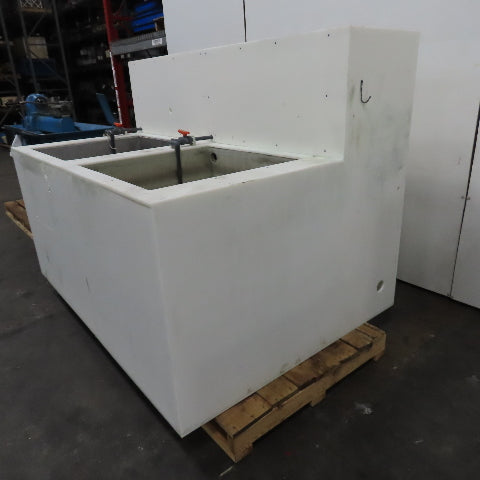 2 Station Plating & Etch Acid Wet Bench Wash Station (100USG Compartments)