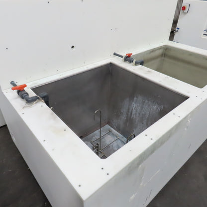 2 Station Plating & Etch Acid Wet Bench Wash Station (100USG Compartments)