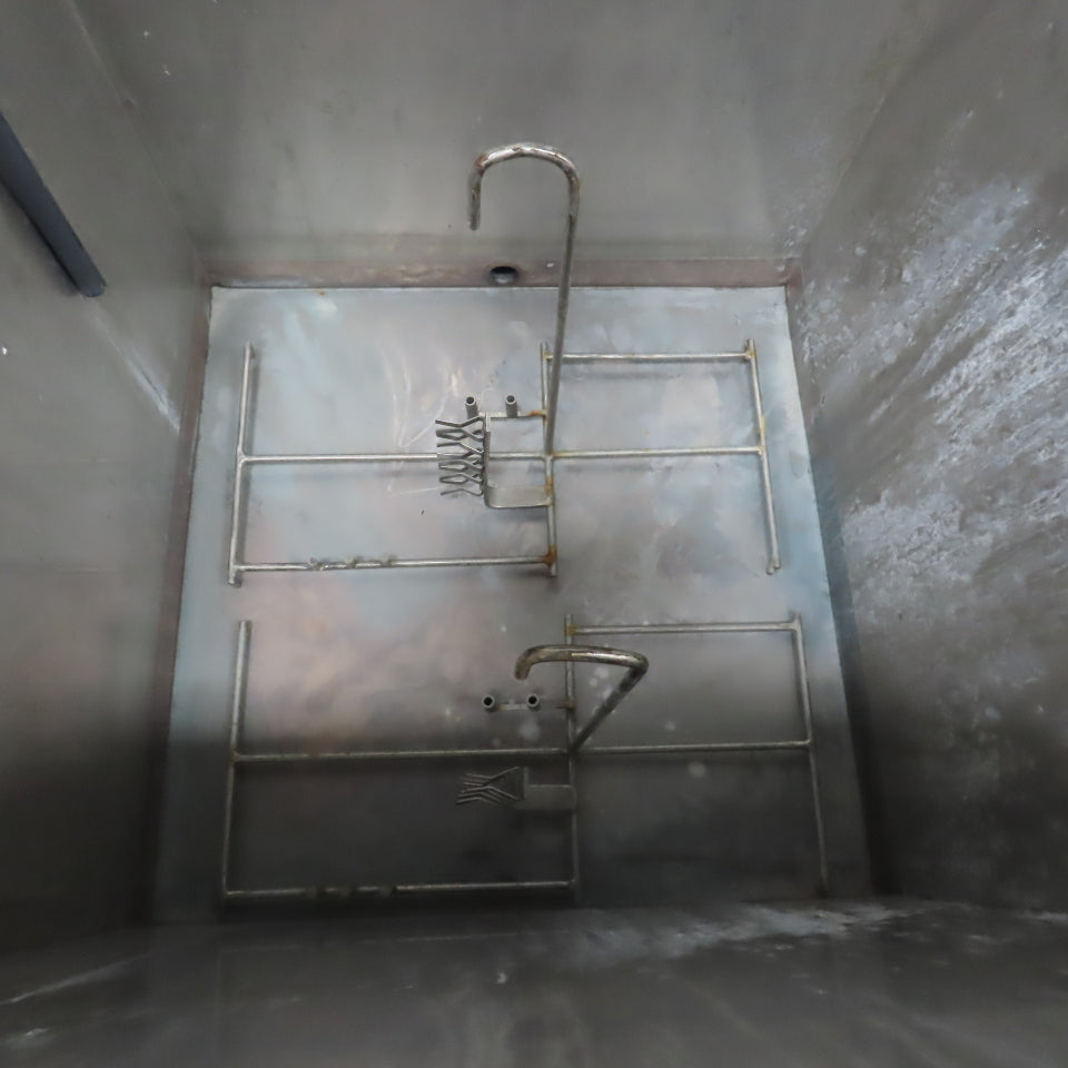 2 Station Plating & Etch Acid Wet Bench Wash Station (100USG Compartments)